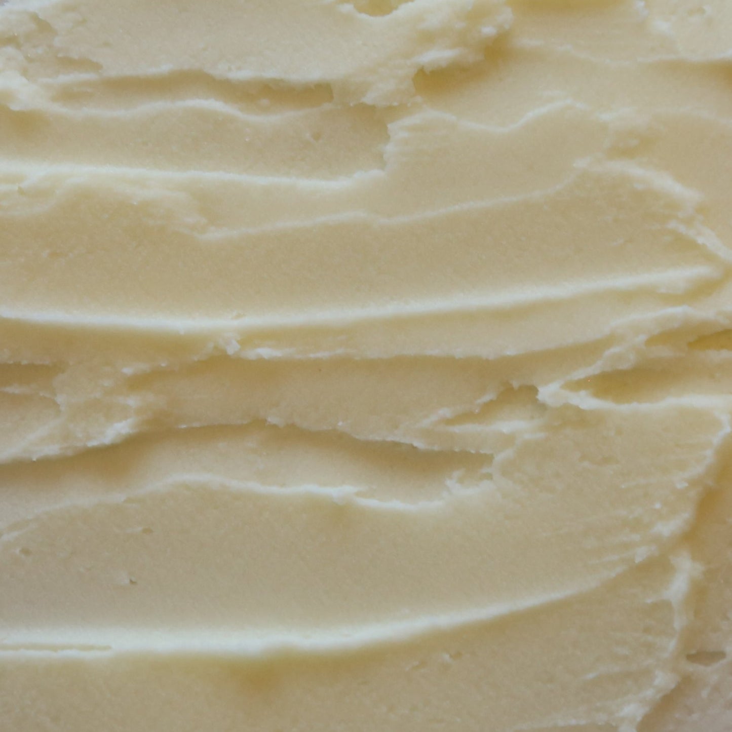 The consistency of the body butter is thick and creamy.